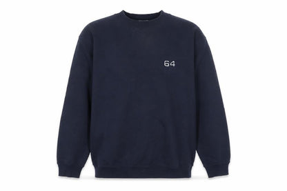 Giorgio Mens Blue Cotton Pullover Sweatshirt Size M