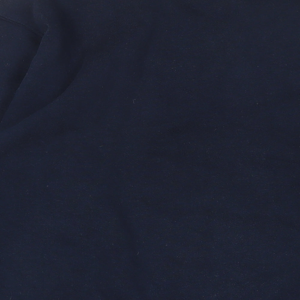 Giorgio Mens Blue Cotton Pullover Sweatshirt Size M