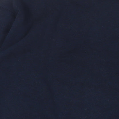 Giorgio Mens Blue Cotton Pullover Sweatshirt Size M