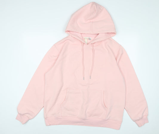 Womens UK Size L Disney Pink Pullover Hoodie