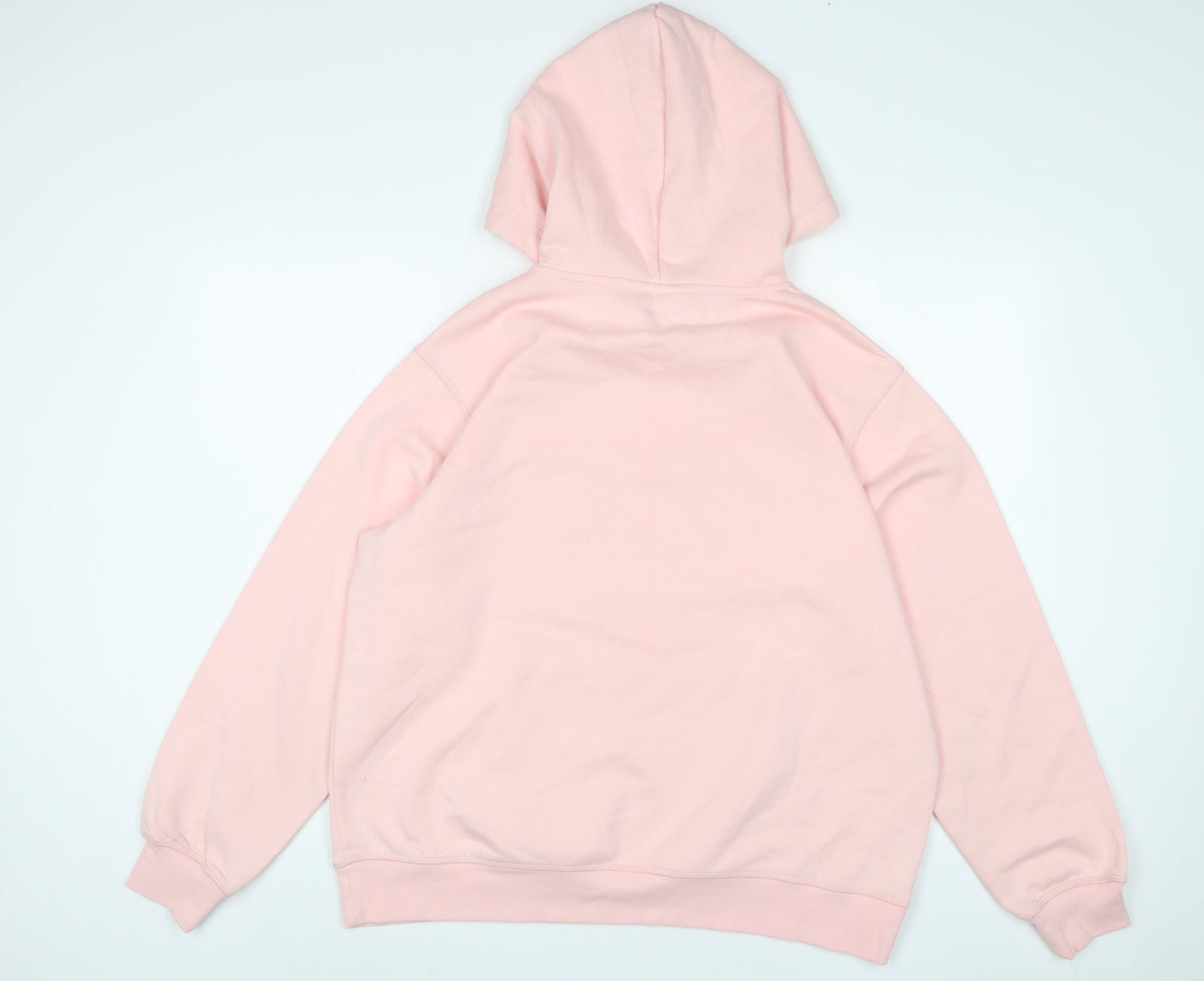 Womens UK Size L Disney Pink Pullover Hoodie