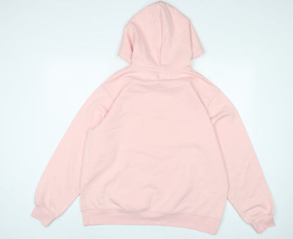 Womens UK Size L Disney Pink Pullover Hoodie