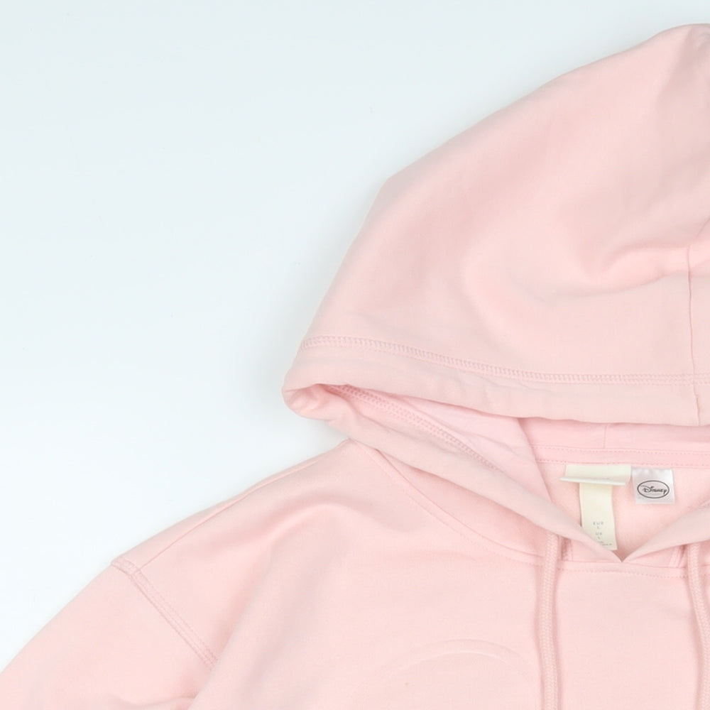 Womens UK Size L Disney Pink Pullover Hoodie