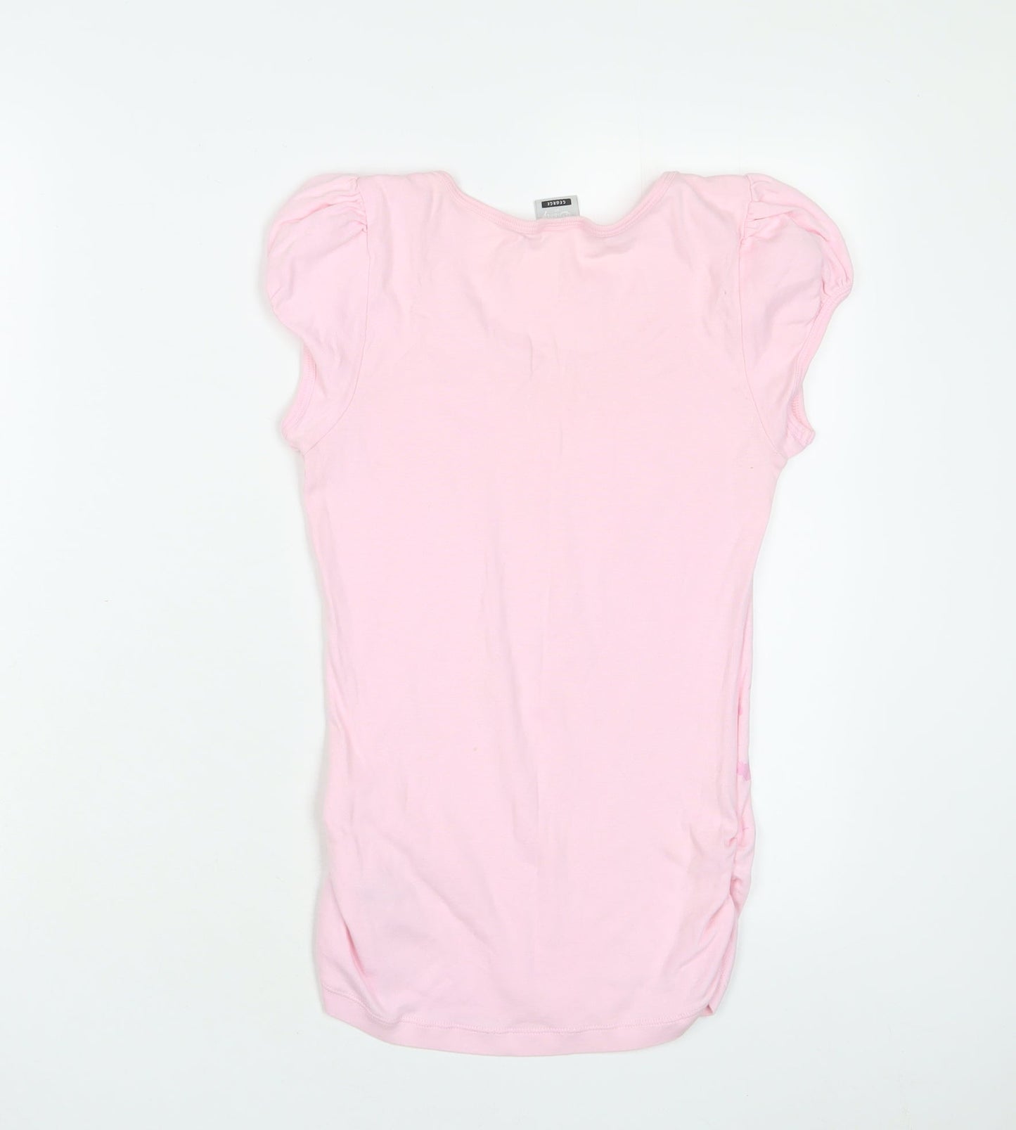 Womens UK Size 10 Disney Pink Basic T-Shirt