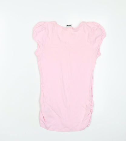 Womens UK Size 10 Disney Pink Basic T-Shirt
