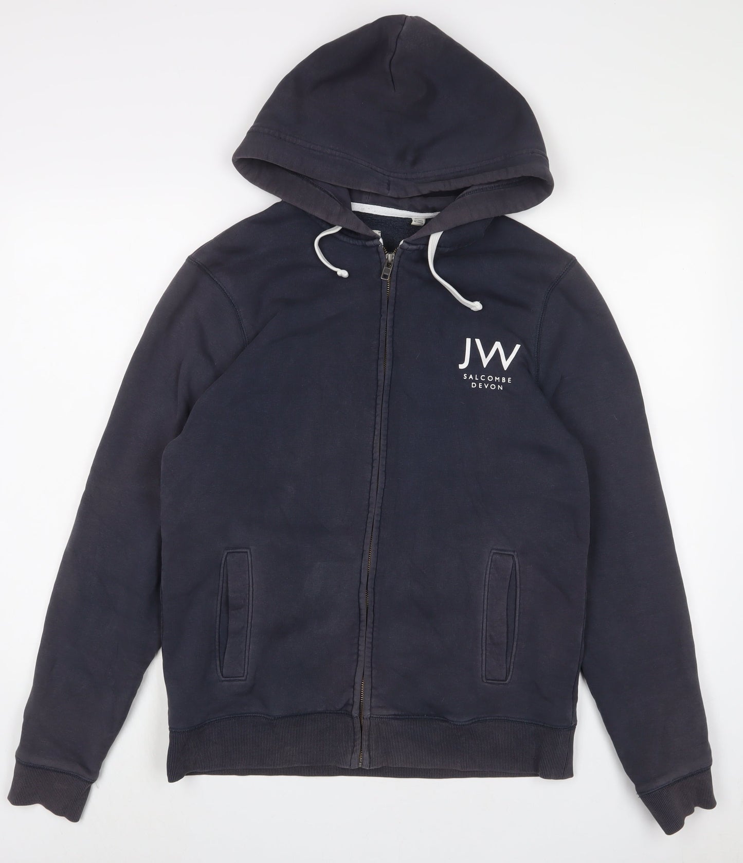 Mens UK Size M Jack Wills Blue Full Zip Hoodie