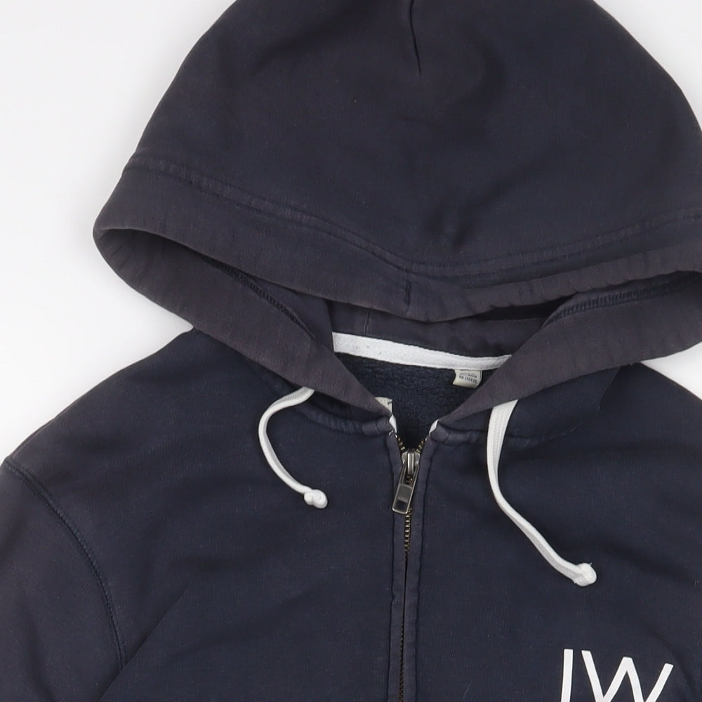 Mens UK Size M Jack Wills Blue Full Zip Hoodie