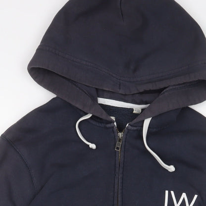 Mens UK Size M Jack Wills Blue Full Zip Hoodie