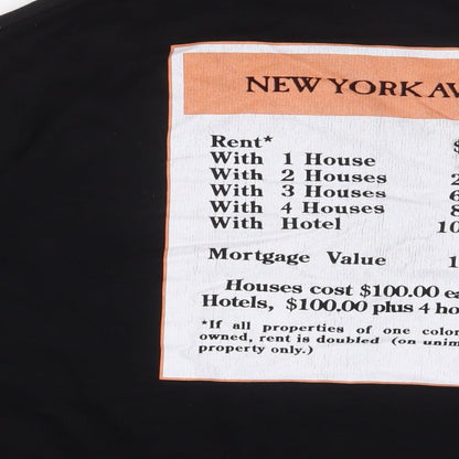 Zara Womens Black Cotton Pullover Sweatshirt Size M Pullover - Monopoly