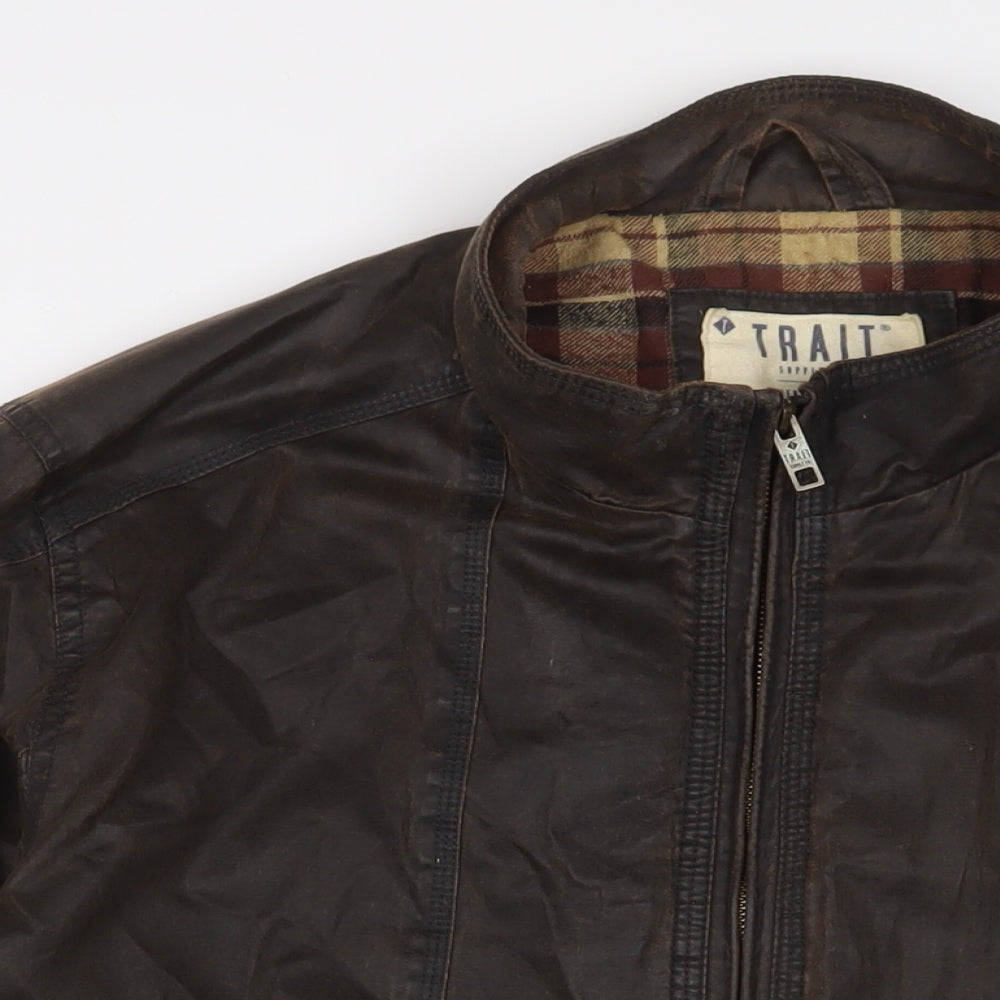 Mens UK Size L Trait Brown Jacket