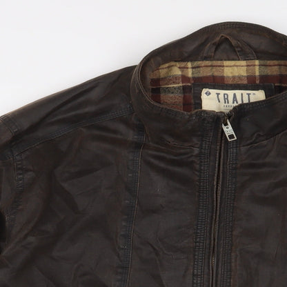 Mens UK Size L Trait Brown Jacket