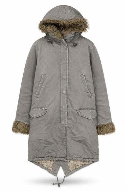 Womens UK Size S QED London Green Parka Coat