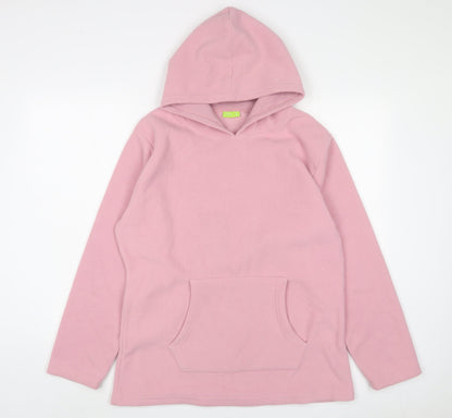Yorkshire Trading Womens Pink Polyester Pullover Hoodie Size L Pullover