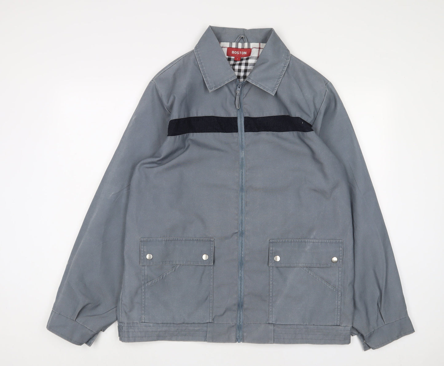 Mens UK Size L Boston Blue Jacket