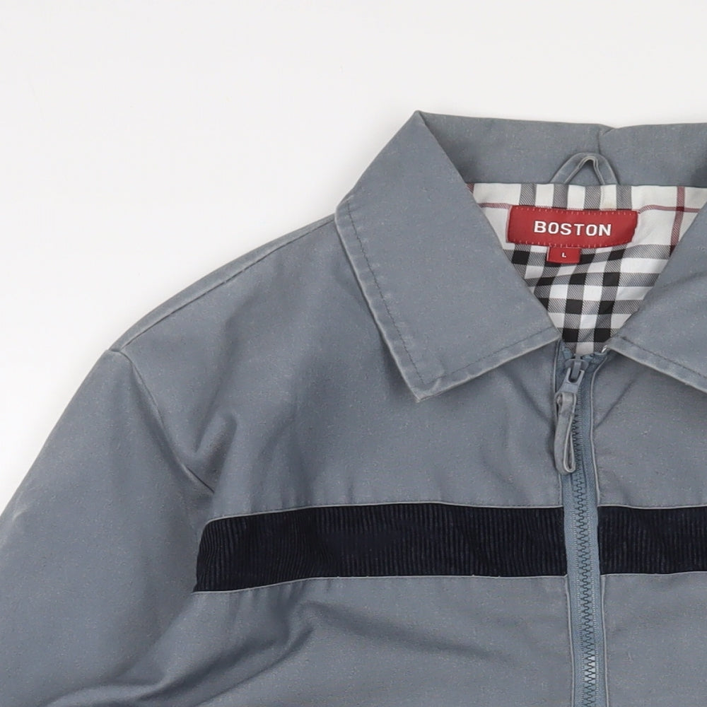 Mens UK Size L Boston Blue Jacket