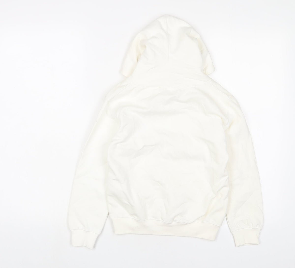 NHS Boys White Cotton Pullover Hoodie Size 5-6 Years Pullover