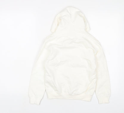 NHS Boys White Cotton Pullover Hoodie Size 5-6 Years Pullover