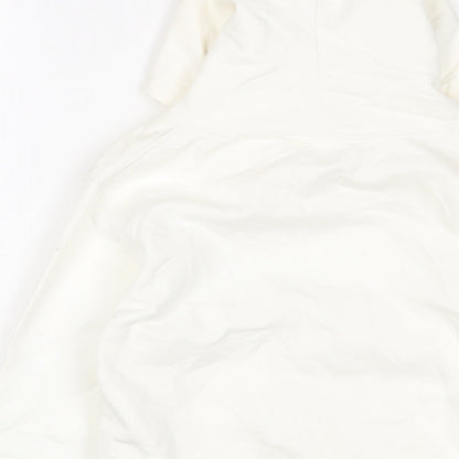 NHS Boys White Cotton Pullover Hoodie Size 5-6 Years Pullover