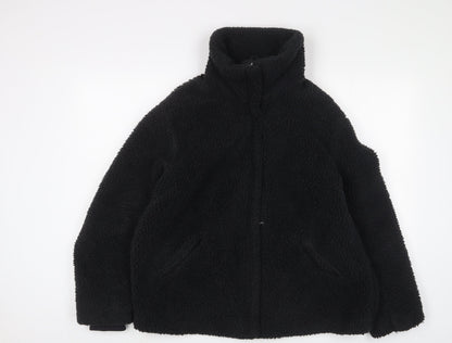H&M Womens Black Jacket Size M Zip