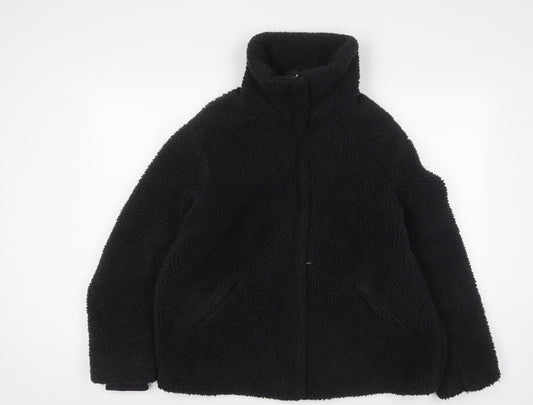 H&M Womens Black Jacket Size M Zip