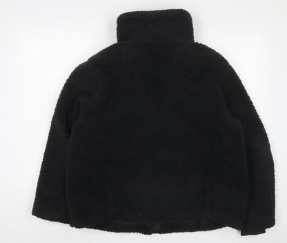 H&M Womens Black Jacket Size M Zip