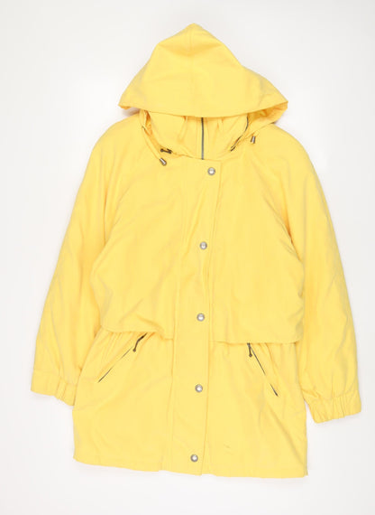 Cloud Nine Womens Yellow Jacket Coat Size S Zip