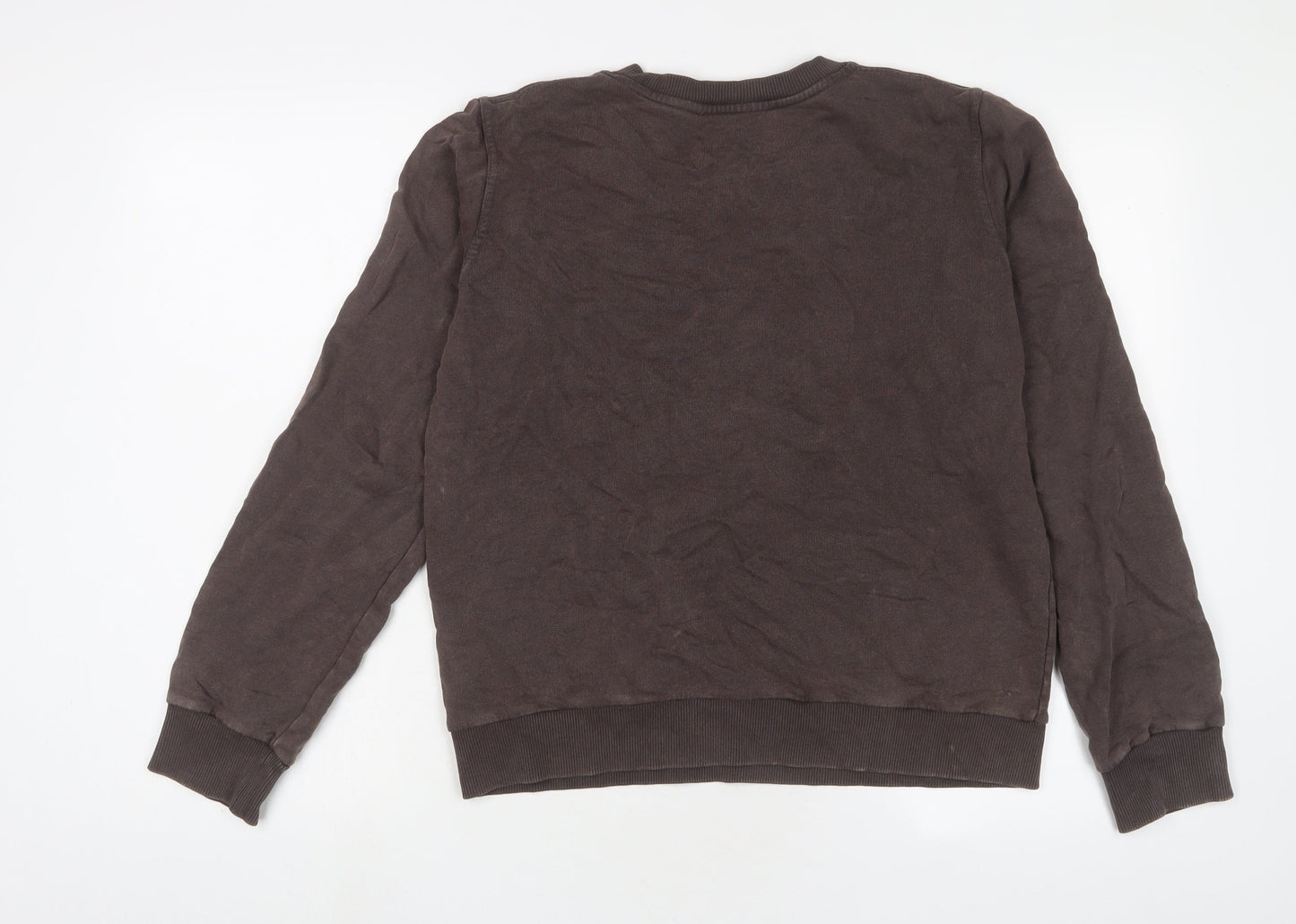 Zara Womens Brown Cotton Pullover Sweatshirt Size S Pullover - Spalding
