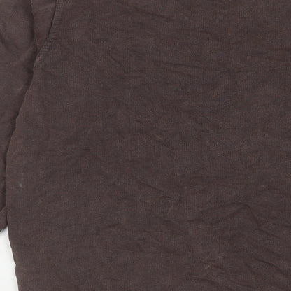 Zara Womens Brown Cotton Pullover Sweatshirt Size S Pullover - Spalding