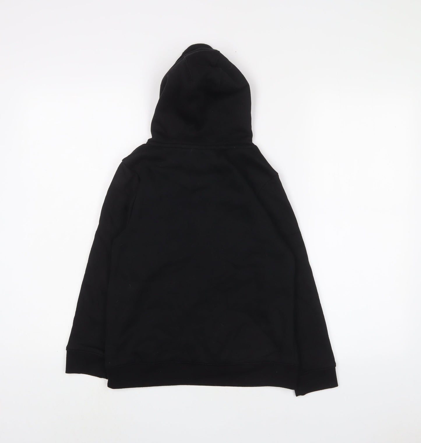 Slazenger Boys Black Cotton Pullover Hoodie Size 9-10 Years Pullover - Logo, Embroidered