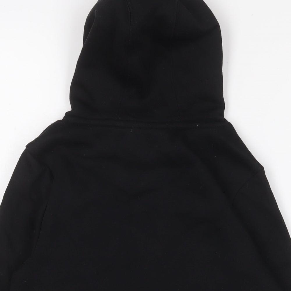 Slazenger Boys Black Cotton Pullover Hoodie Size 9-10 Years Pullover - Logo, Embroidered
