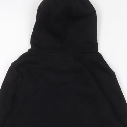 Slazenger Boys Black Cotton Pullover Hoodie Size 9-10 Years Pullover - Logo, Embroidered