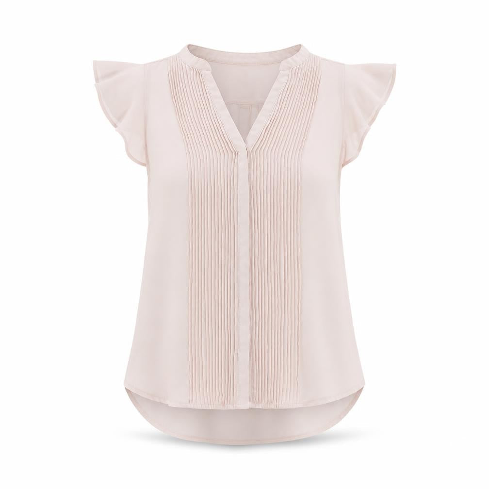 Womens UK Size 6 H&M Pink Basic Button-Up