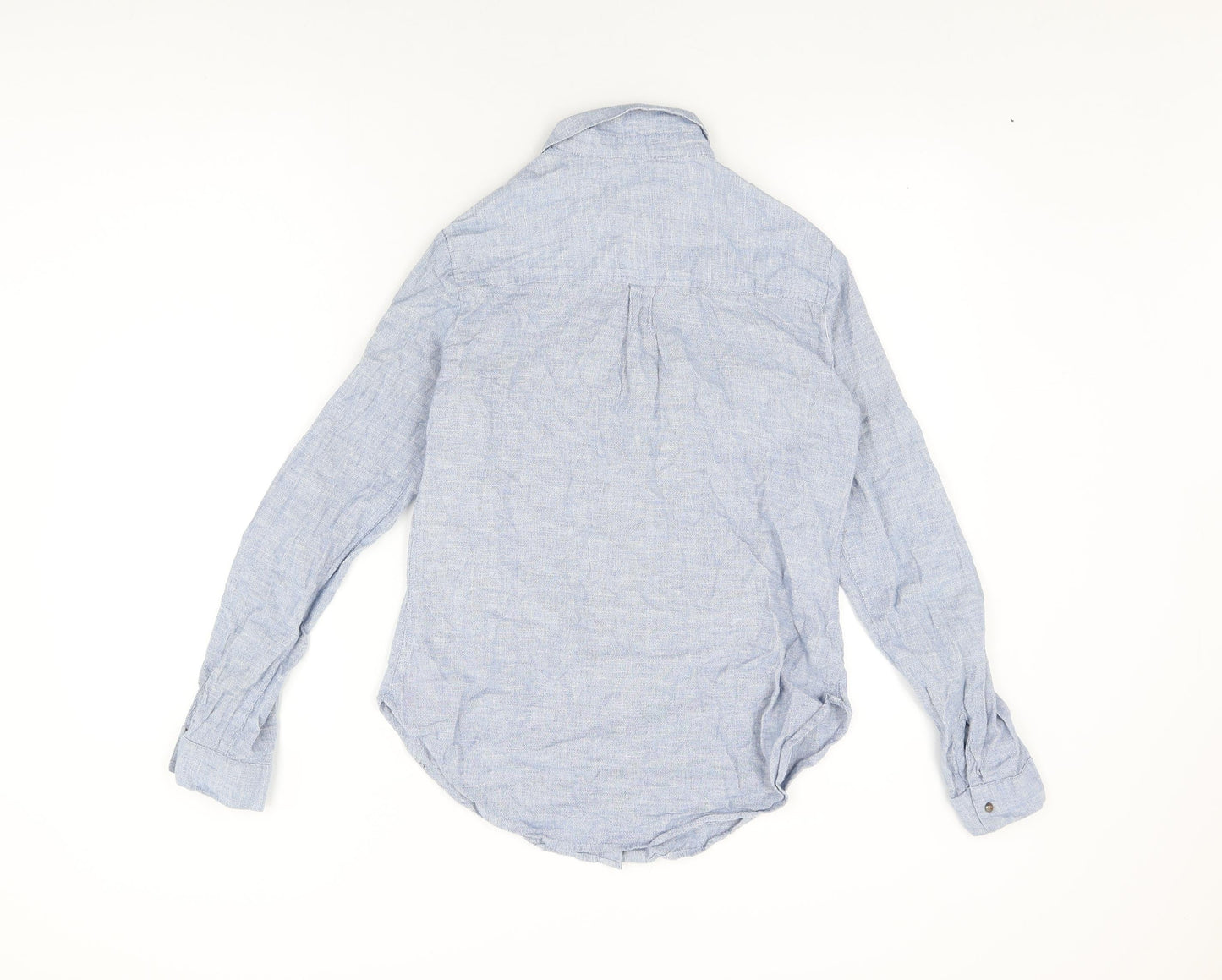 Womens UK Size 10 Dorothy Perkins Blue Basic Button-Up