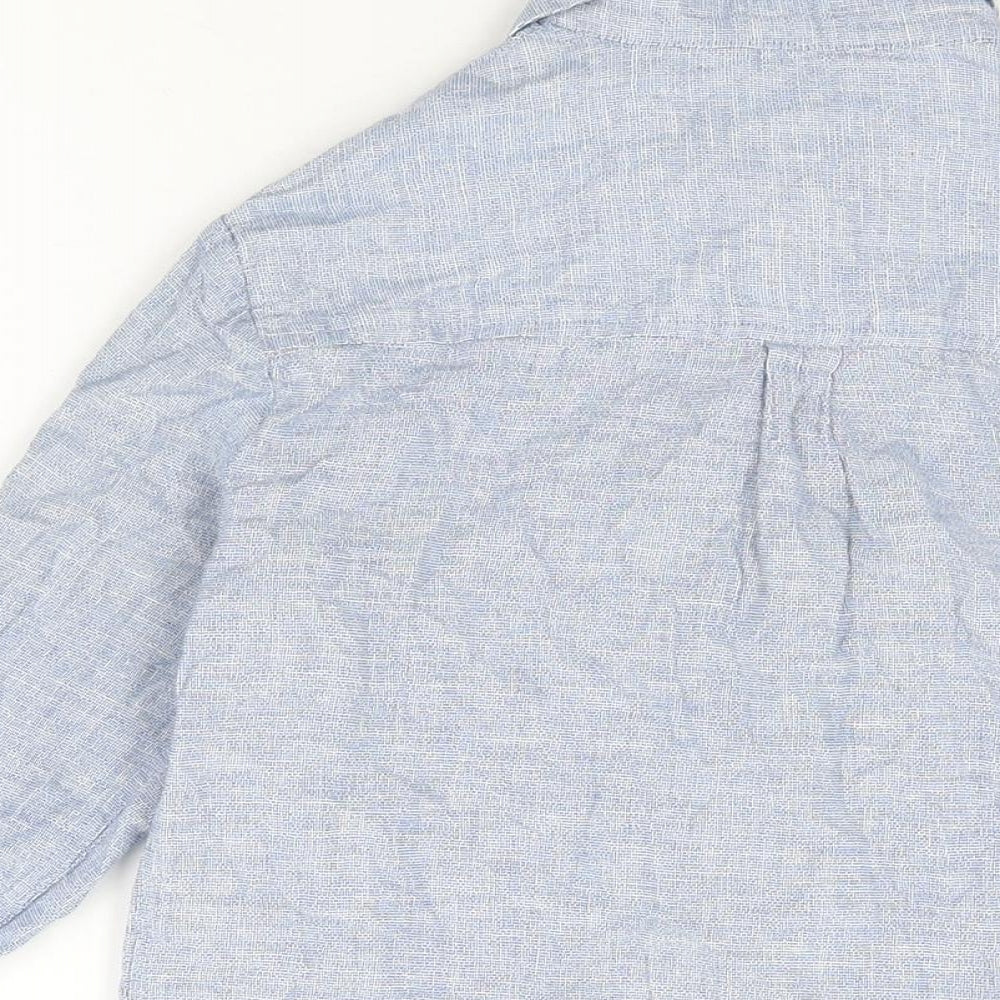 Womens UK Size 10 Dorothy Perkins Blue Basic Button-Up