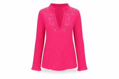 Womens UK Size 6 H&M Pink Basic T-Shirt