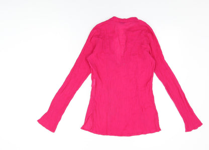 Womens UK Size 6 H&M Pink Basic T-Shirt