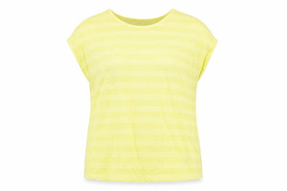 Per Una Womens Yellow Viscose Basic T-Shirt Size 14 Round Neck