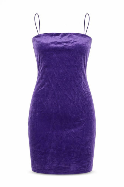 H&M Womens Purple Polyester Bodycon Size S Square Neck Pullover
