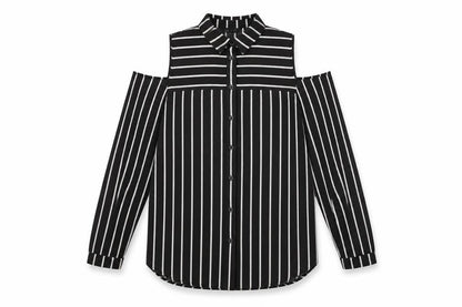 Womens UK Size 10 New Look Black Basic Button-Up