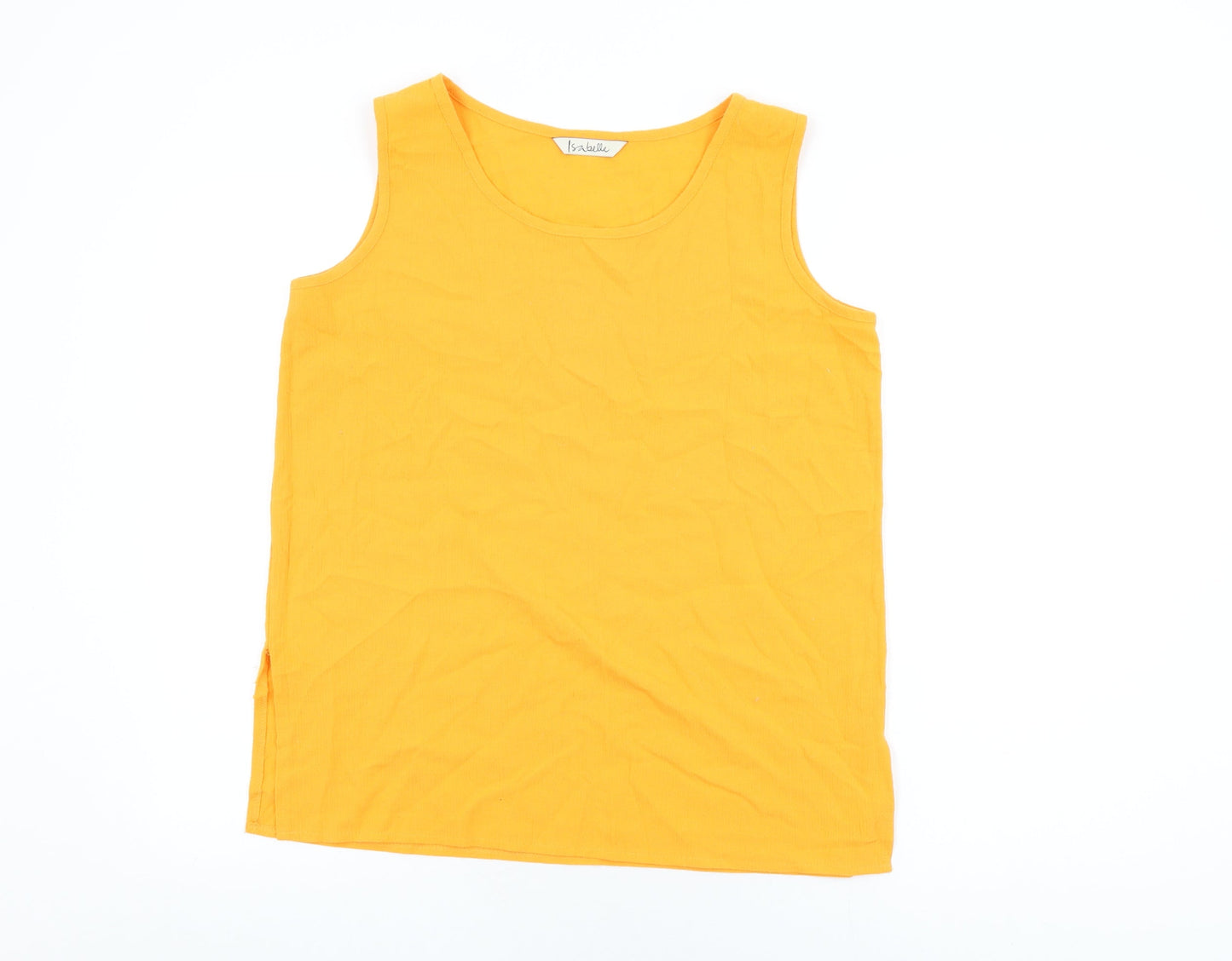 Womens UK Size 14 Isabelle Orange Basic T-Shirt