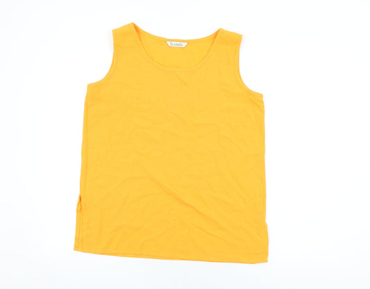 Womens UK Size 14 Isabelle Orange Basic T-Shirt