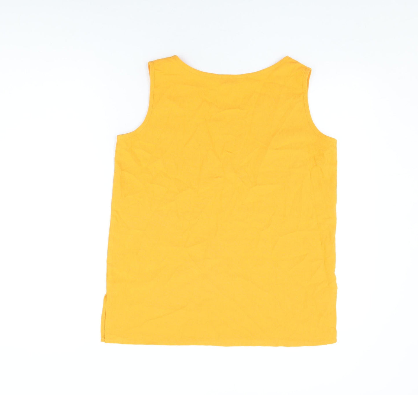 Womens UK Size 14 Isabelle Orange Basic T-Shirt