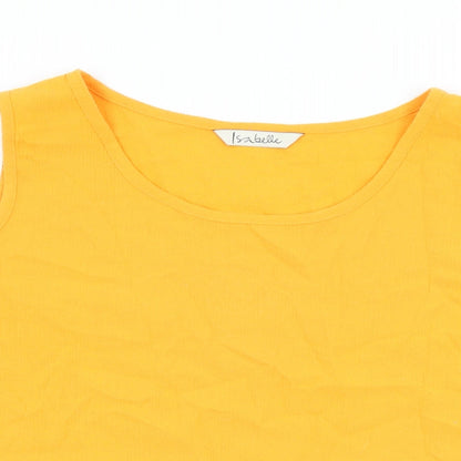 Womens UK Size 14 Isabelle Orange Basic T-Shirt