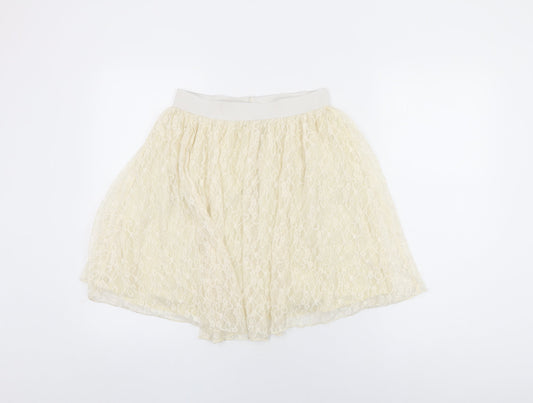 Womens UK Size 10 Louche Skater Lace Skirt