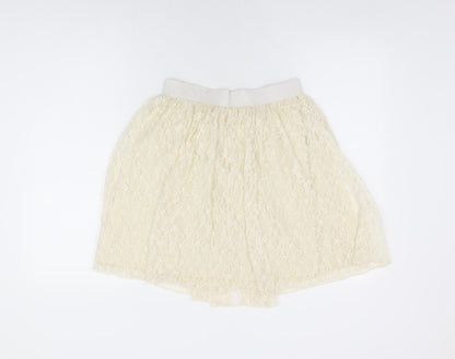 Womens UK Size 10 Louche Skater Lace Skirt