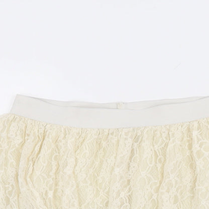 Womens UK Size 10 Louche Skater Lace Skirt