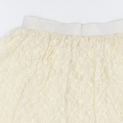 Womens UK Size 10 Louche Skater Lace Skirt