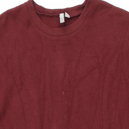 ASOS Womens Red Polyester Shift Size 14 Round Neck Pullover