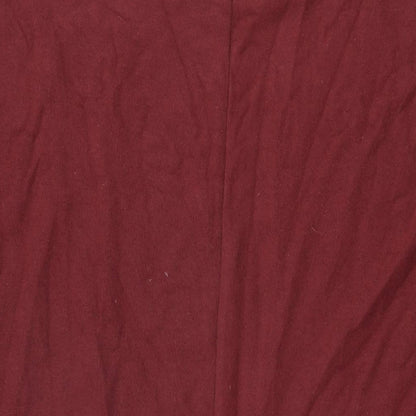 ASOS Womens Red Polyester Shift Size 14 Round Neck Pullover