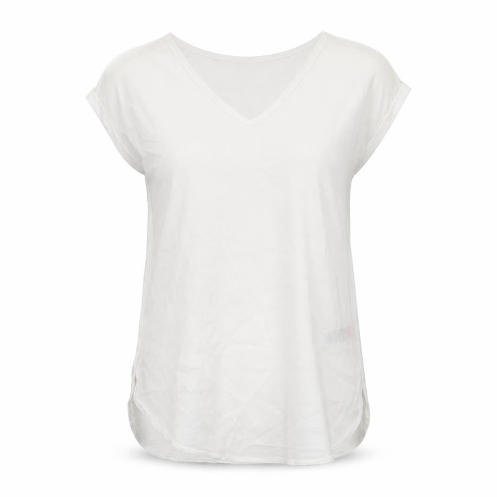 Womens UK Size 10 New Look White Basic T-Shirt